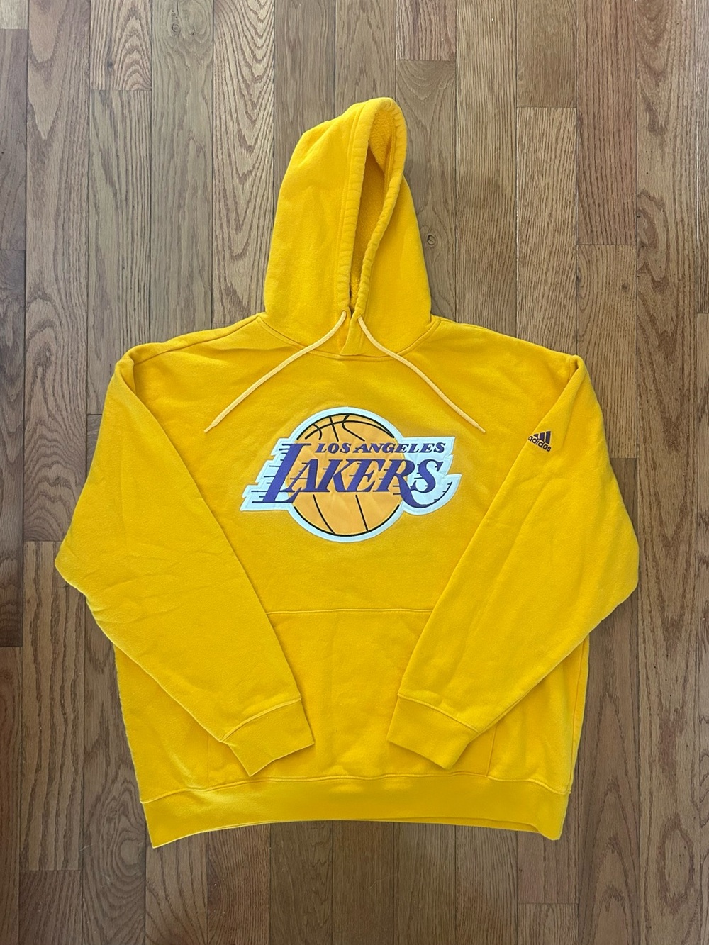 Los Angeles Lakers Adidas Vintage Sewn Hoodie Size Large